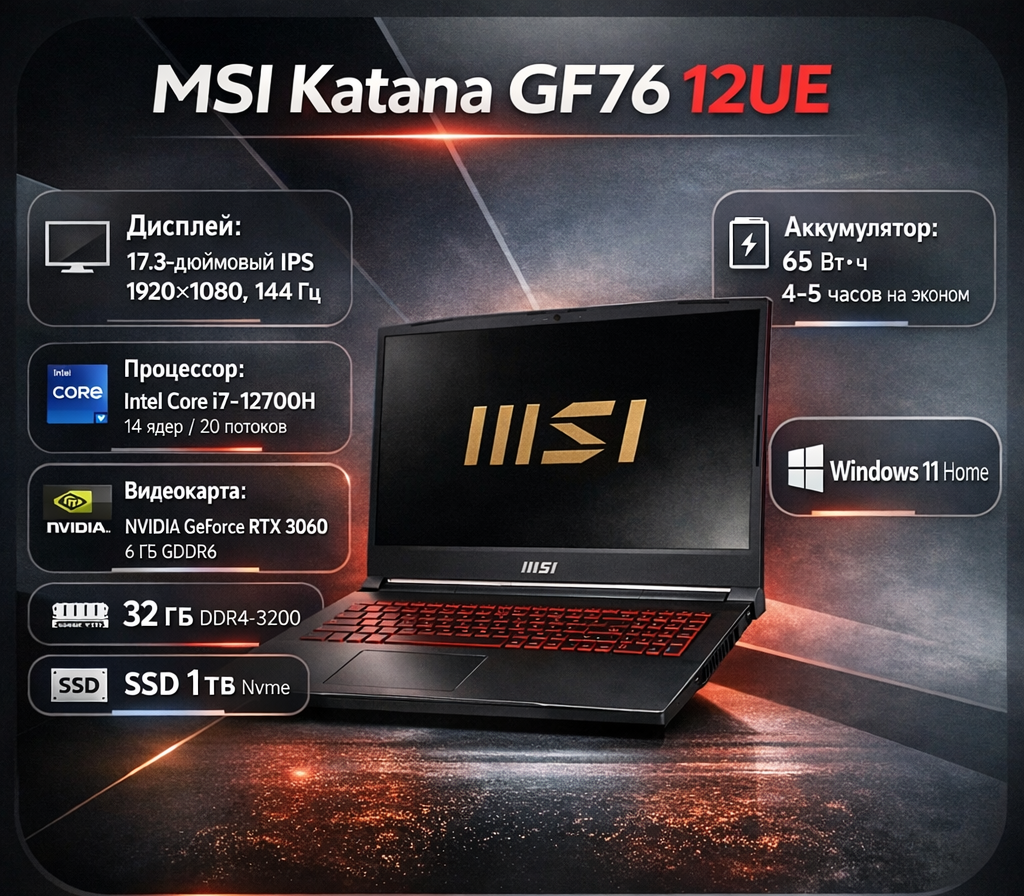 MSI Katana GF76 12UE